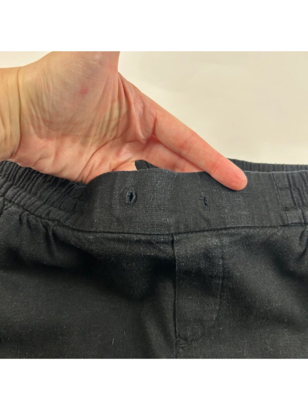 Old Navy Black Linen Blend Wide Leg Lounge Pant XS - Picture 4 of 8